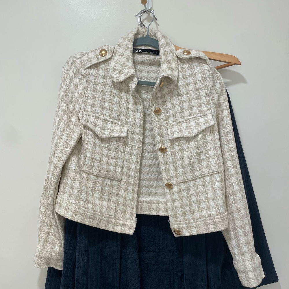 Zara herringbone jacket